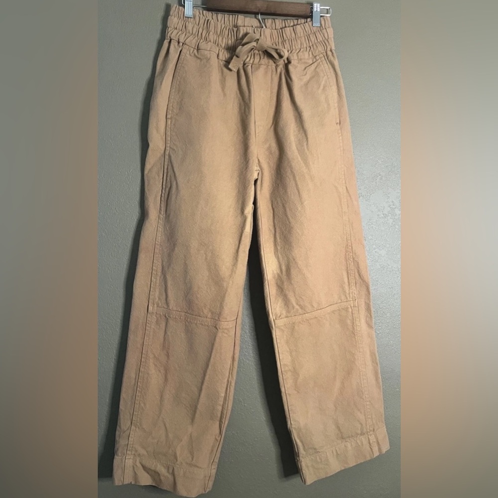 Everlane The Canvas Relaxed Drawstring Cappuccino Tan Pants Women’s Small NWOT